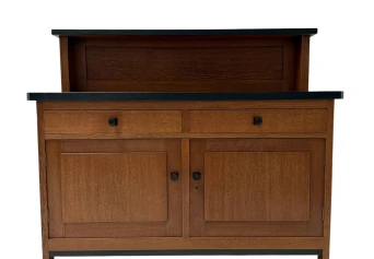 Art Deco Modernist Credenza or Sideboard by H. Fels for L.O.V. Oosterbeek